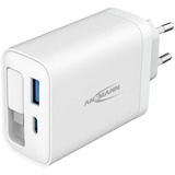 Ansmann Home Charger 230PD mit Kabel / 3 A / 30 W / 2 Port, Ladegerät weiß