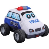 Bburago Junior My 1st Soft Car Police Car, Spielfahrzeug weiß/blau