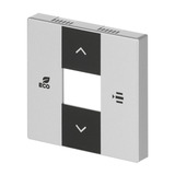 Busch-Jaeger Zentralscheibe Aluminium silber, Rahmen aluminium, Retail