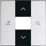 Busch-Jaeger Zentralscheibe Aluminium silber, Rahmen aluminium, Retail