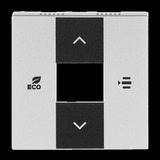 Busch-Jaeger Zentralscheibe Aluminium silber, Rahmen aluminium, Retail