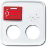 Busch-Jaeger Zentralscheibe, Schalter weiß, Retail