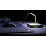 CHERRY Xtrfy B1 Mouse Bungee LED, Maushalter silber, LED-Beleuchtung, integrierter USB-Hub