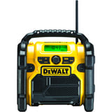 DEWALT Akku- und Netz-Radio DCR020-QW, Baustellenradio gelb/schwarz, UKW, DAB+, AUX, USB