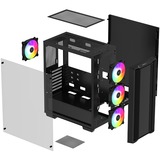 DeepCool CC560 ARGB, Tower-Gehäuse schwarz, Tempered Glass