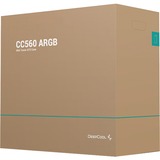DeepCool CC560 ARGB, Tower-Gehäuse schwarz, Tempered Glass