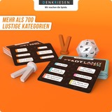 Denkriesen Stadt Land Vollpfosten - Das Brettspiel inkl. Junior Erweiterung 