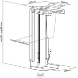 Digitus Universelle PC-Halterung für Schreibtischmontage mit Easy-Locking schwarz
