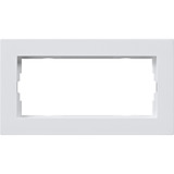 Gira Abdeckrahmen zweifach Rahmen ohne Montagerahmen, Abdeckung weiß, Retail