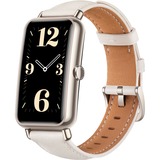 Huawei Watch FIT mini, Smartwatch gold, Lederarmband in Frosty White