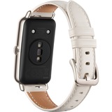 Huawei Watch FIT mini, Smartwatch gold, Lederarmband in Frosty White