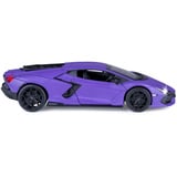 Jamara Lamborghini Revuelto Diecast, Modellfahrzeug lila, Maßstab 1:32, inkl. Knopfzellen, Rückzugmotor