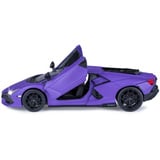 Jamara Lamborghini Revuelto Diecast, Modellfahrzeug lila, Maßstab 1:32, inkl. Knopfzellen, Rückzugmotor