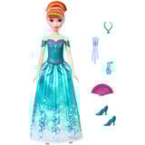 Mattel Spin and Reveal Anna Modepuppe und Accessoires mit Überraschungen aus Disney Die Eiskönigin 