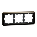 Merten D-Antik Metallrahmen 3-fach Rahmen Retail