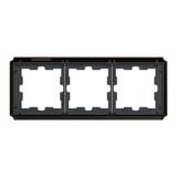 Merten D-Antik Metallrahmen 3-fach Rahmen Retail