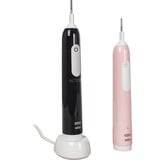 Oral-B Pro 1 Duo Cross Action mit 2. Handstück, Elektrische Zahnbürste schwarz/pink