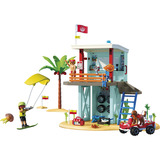 PLAYMOBIL 71903 myLife Rettungsturm mit Beach Buggy, Konstruktionsspielzeug 