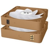 Thermaltake CT120 EX Reverse ARGB Sync PC Cooling Fan Gravel Sand, Gehäuselüfter hellbraun, 3er-Pack, 120 mm