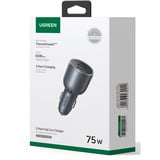 UGREEN 75W 3-Port Fast Car Charger EC703, Ladegerät grau