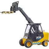 bruder 02512 JCB Teletruk mit Palette, Modellfahrzeug gelb/schwarz