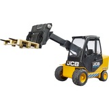 bruder 02512 JCB Teletruk mit Palette, Modellfahrzeug gelb/schwarz