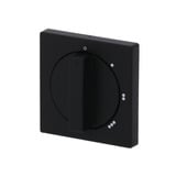 0 Busch-J. Zentralscheibe sw mt f.3Stufen-Drehs 2542 DR/01-885, Abdeckung schwarz, Retail
