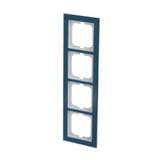 Busch-Jaeger Abdeckrahmen 4-fach, Abdeckung blau, Retail