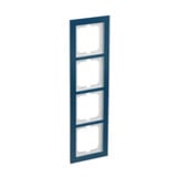 Busch-Jaeger Abdeckrahmen 4-fach, Abdeckung blau, Retail