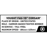 COBI Vought F4U-1D Corsair, Konstruktionsspielzeug olivgrün