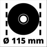 EINHELL Winkelschleifer TC-AG 115/1 rot/schwarz, 600 Watt