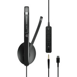 EPOS ADAPT 165 USB-C II, Headset schwarz, Stereo, USB-C, Klinke