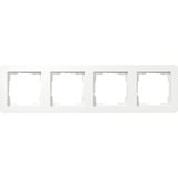 Gira Abdeckrahmen vierfach bruchsicher, Abdeckung weiß, Retail