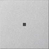 Gira Wippe einfach unbedruckt mit Kontrollfenster System fünfzig fünfundfünfzig Bedienwippe ohne Bedruckung als Ersatz aluminium, Retail