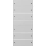 Gira Wippenset sechsfach mit drei plus drei Tasten lackiert grau, Retail
