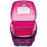 Herlitz FiloLight Plus Sea Bubbles, Schulranzen dunkelblau/violett, inkl. befülltem 16 tlg. Schüleretui, Faulenzer Mäppchen, Sportbeutel