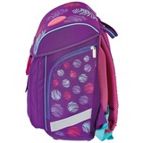 Herlitz FiloLight Plus Sea Bubbles, Schulranzen dunkelblau/violett, inkl. befülltem 16 tlg. Schüleretui, Faulenzer Mäppchen, Sportbeutel