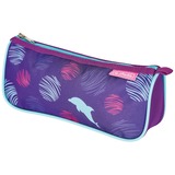 Herlitz FiloLight Plus Sea Bubbles, Schulranzen dunkelblau/violett, inkl. befülltem 16 tlg. Schüleretui, Faulenzer Mäppchen, Sportbeutel