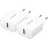 Intenso Power Adapter W5A 2er Pack, Ladegerät weiß, 2 Stück