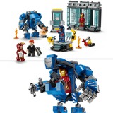 LEGO 76315 Marvel Super Heroes Iron Mans Labor: Halle der Rüstungen, Konstruktionsspielzeug 