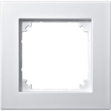 Merten Rahmen einfach, Thermoplast edelmatt, Schutzart IP20, Schlagfestigkeit IK02, 85,8x83,4x10,1 mm Retail