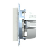 Merten Schutzkontakt-Steckdose mit erhöhtem Berührungsschutz und Schraub-Liftklemmen weiß (glänzend), Retail