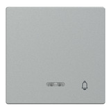 Merten Wippe Kontrollfenster mit Aufdruck Klingel aluminium, Retail