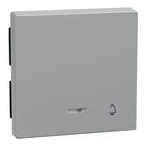 Merten Wippe Kontrollfenster mit Aufdruck Klingel aluminium, Retail