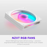 NZXT F120 RGB, Gehäuselüfter weiß, 120 mm