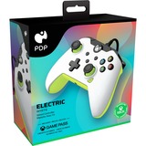 PDP Wired Controller - Electric White, Gamepad weiß/neon-grün, für Xbox Series X|S, Xbox One, PC