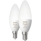 Philips Hue White & Color E14, LED-Lampe Doppelpack, ersetzt 25 Watt