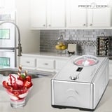 ProfiCook 2in1 - Eiscremeautomat und Joghurtmaker PC-ICM 1091 N, Eismaschine edelstahl