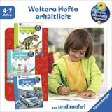 Ravensburger Wieso? Weshalb? Warum? aktiv-Heft - Dinosaurier, Lernbuch mit Stickern und Bastelbogen
