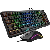 Sharkoon SKILLER SGB30, Desktop-Set schwarz, DE-Layout, Huano Red